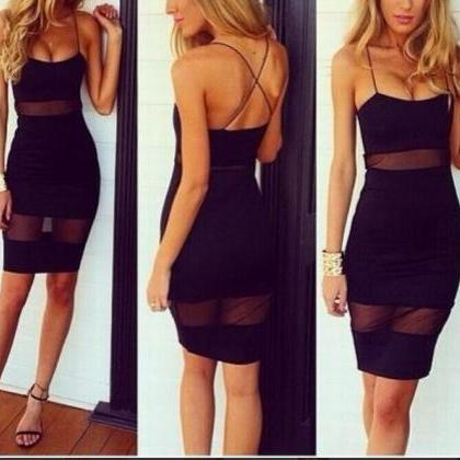Black Sheath Mini Dress