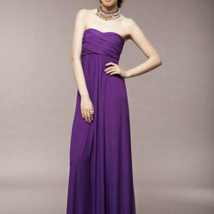 Purple Luxury Ankle Length Tube Dress
