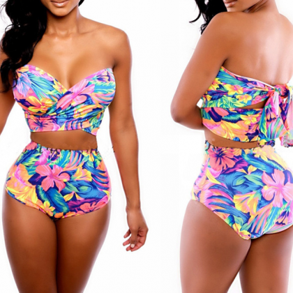 Printed Two-piece Swimsuit