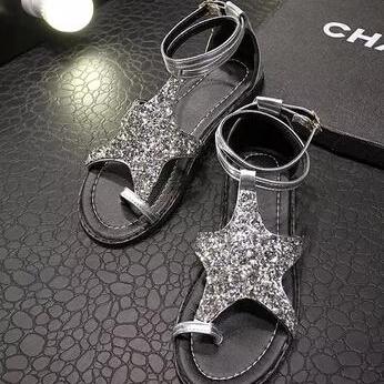 Five-pointed Star Diamond Roman Sandals