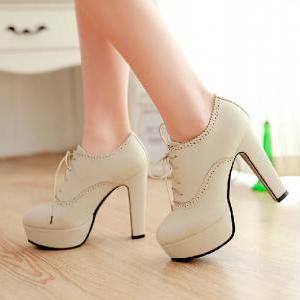Sweet Lace-up High Heels, Lace-up High Heels For..