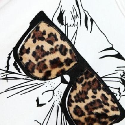 Women's T-shirt, The Leopard Glasses..