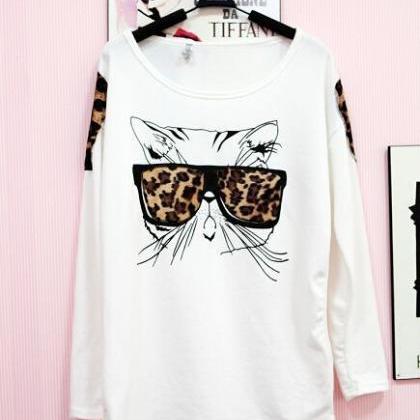Women's T-shirt, The Leopard Glasses..