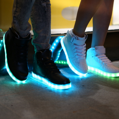 LED lights high help sports shoes lovers sneakers shoes