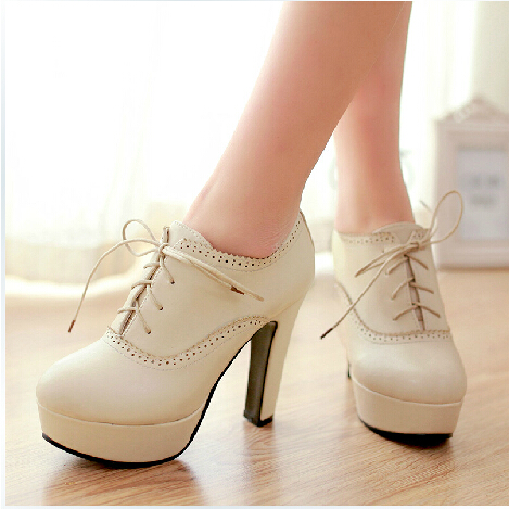 Sweet Lace-up High Heels, Lace-up High Heels For Girls, High Heels Shoes