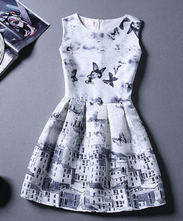 Printed Sleeveless Dresses