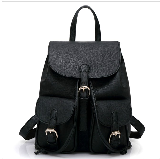 PU Leather Backpack / Rucksack with Pockets