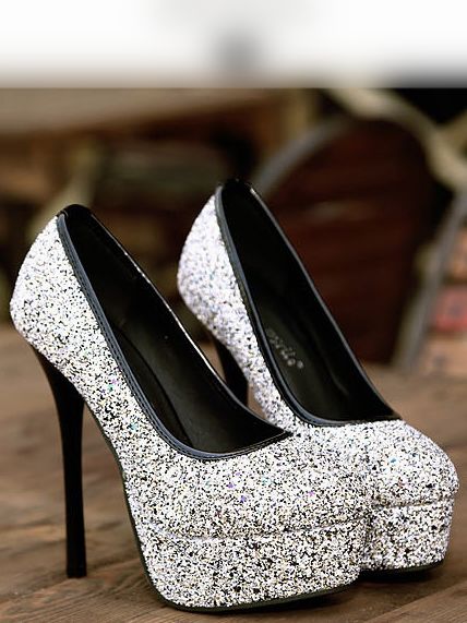 Elegant Round Toe Black High Heels Fashion Shoes
